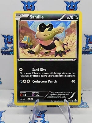 Sandile - 64/108 - Pokemon Dark Explorers LP  - Image 1 of 2