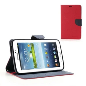 Elegante estuche billetera diario de cuero para Samsung Galaxy Tab 3 - Imagen 1 de 10