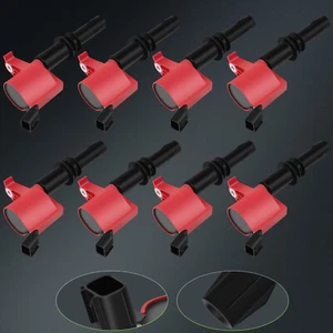 8 For 2004 2005 2006 2007 2008 Ford F-150 5.4L V8 Red Ignition Coil - Picture 1 of 7