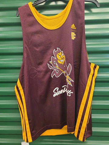 Mens Adidas x Eric Emanuel ARIZONA STATE REVERSIBLE BASKETBALL JERSEY TANK 2XL Cover