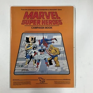 Marvel Super Heroes Campaign Book TSR 1984 Rpg VF very fine With Character Card - Imagen 1 de 3