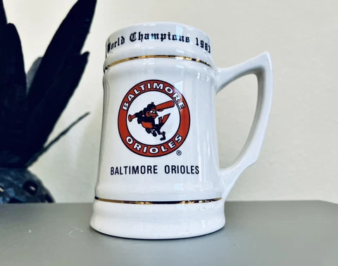 Baltimore Orioles 1983 World Series Stein Jim Palmer Cal Ripken Jr Cover