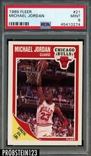 1989 Fleer Basketball #21 Michael Jordan Chicago Bulls HOF PSA 9 MINT