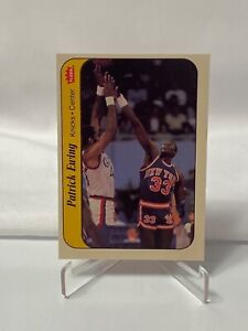 1986-87 Fleer #6 Patrick Ewing Sticker Knicks 