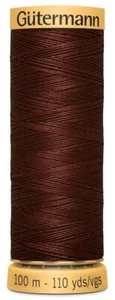 Natural Cotton Thread 110yd Dark Mahogany - Picture 1 of 2