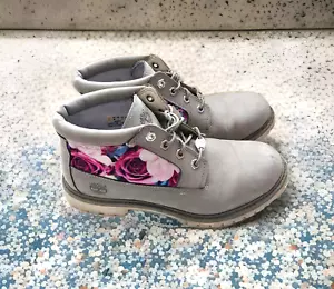 Timberland Ortholite Damen Stiefeletten Nubuk Blumen Größe UK 6,5 EU 39,5 - Bild 1 von 12