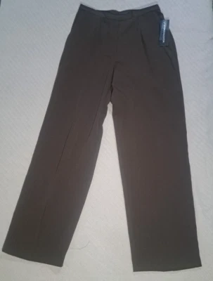 Norton McNaughton Womens Size 8 Brown Dress Pants Career Clas - Image 1 of 4