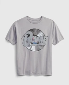 New David Bowie Album Graphic Gap Teen XL Rock n Roll Soft Cotton Blend T-shirt - Picture 1 of 3