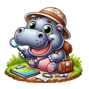 Wandtattoo Aufkleber Cartoon Safari Tier Wandaufkleber 18X18cm Groß - Picture 1 of 1