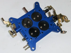 Blue Performance 850 CFM Carburetor 4150 Double Pumper 1.75 Bore Base Plate Carb - Bild 1 von 6