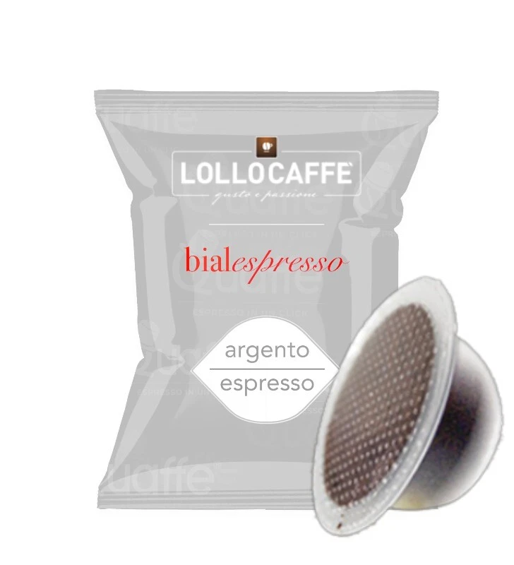 100 CAFFÈ LOLLO CAPSULA COMPATIBILE BIALETTI MISCELA ARGENTO