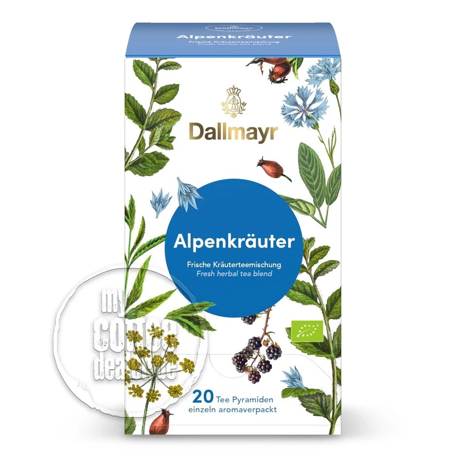 Dallmayr Tee Pyramide Alpenkräuter BIO 20 Beutel á 2.5 g