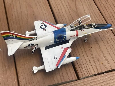 1:48 US Navy TA-4J Skyhawk Two Seater Trainer Aircraft Model  - Image 1 of 4