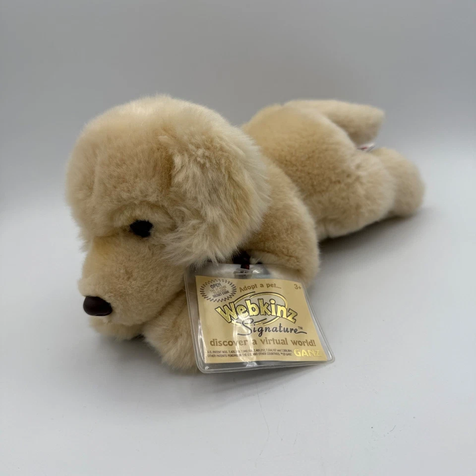 Webkinz Signature Golden Retriever Plush Unused Code Rare HTF WKSS2004 - Image 1 of 4