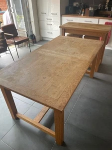 Used Oak Dining Table Laura Ashley Milton extendable 6-8 - Picture 1 of 5