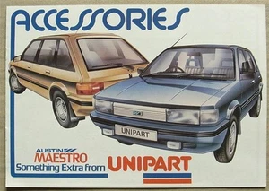 AUSTIN MAESTRO ACCESSORIES By UNIPART Car Sales Brochure c1986 #830001 - Picture 1 of 4