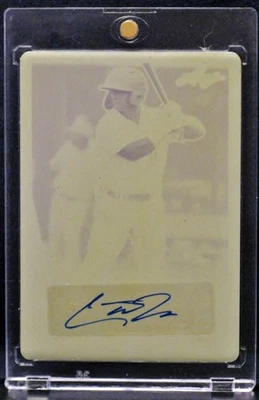 2021 Leaf Metal Draft 1/1 Yellow Plate Carter Jensen Signed LA-CJ1 RC K.C.Royals - Image 1 of 2