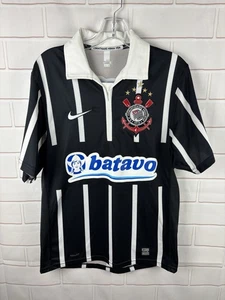 Nike Corinthians Football Jersey Small Brasil Soccer Batavo 2009 Black Brazil - Picture 1 of 11