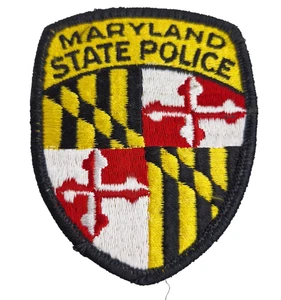 New MARYLAND State Police USA Shoulder Patch Badge Cloth Iron Sew On 8 X 9.5 cm - Picture 1 of 6