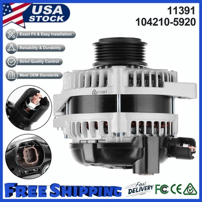 OEM Alternator fit 2008-2011 Honda Odyssey Pilot 3.5L 130A 11391 104210-5920 12V Foto 1 de 4