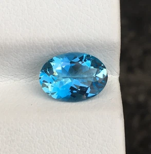 Exquisita santa maria aguamarina ovalada color muy bonito 1,30 quilates - Imagen 1 de 5