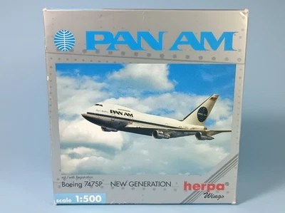 Herpa Boeing B-747SP Pan Am - Yesterday series - 1/500 - Immagine 1 di 4