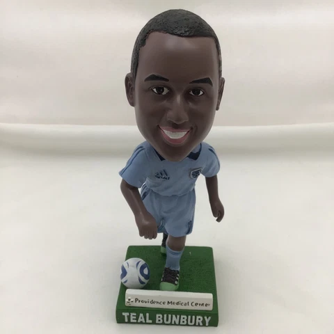 Teal Bunbury Bobblehead Sporting Kansas City MLS Soccer # 9 W/Box July 30 Cover