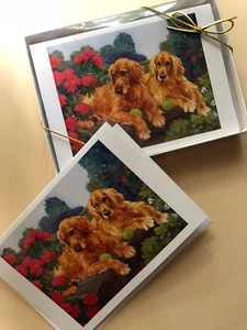 GOLDEN RETRIEVER SET CANCELLERIA IN SCATOLA / CARTE / VUOTO / CONSTANCE DEPLER - NUOVO CON SCATOLA - Foto 1 di 2