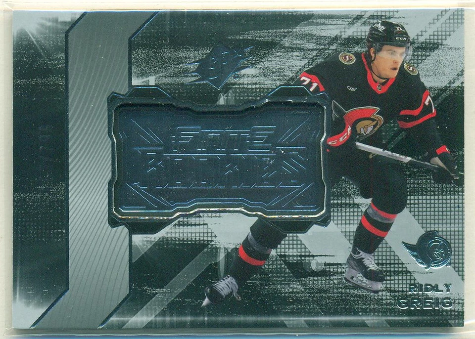 2023-24 Upper Deck SPx Finite Rookies F-4 RIDLY GREIG RC 163/799 Senators - Image 1 of 2