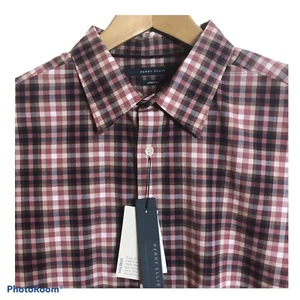 Perry Ellis Shirt Mens Large Principles Long Sleeve Multi Plaid w Stretch $79 - Picture 1 of 5