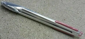 1 PCS Stainless Steel 14" BBQ Buffet Salad Tong Clip Lock Grill Food KITCHEN - Picture 1 of 2