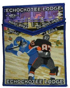 Juego de solapas Echockotee Lodge 200 North Florida FL 2024 NOAC AZUL Bdr (24-203) - Imagen 1 de 2