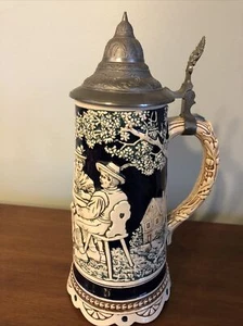 Vintage Music Box Lidded Beer Stein~My Old Kentucky Home 2324-10.25” - Picture 1 of 8
