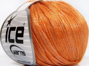 8-Skein Lot Rockabilly Yarn Medium Tencel 8x50g/125m Orange - Picture 1 of 3