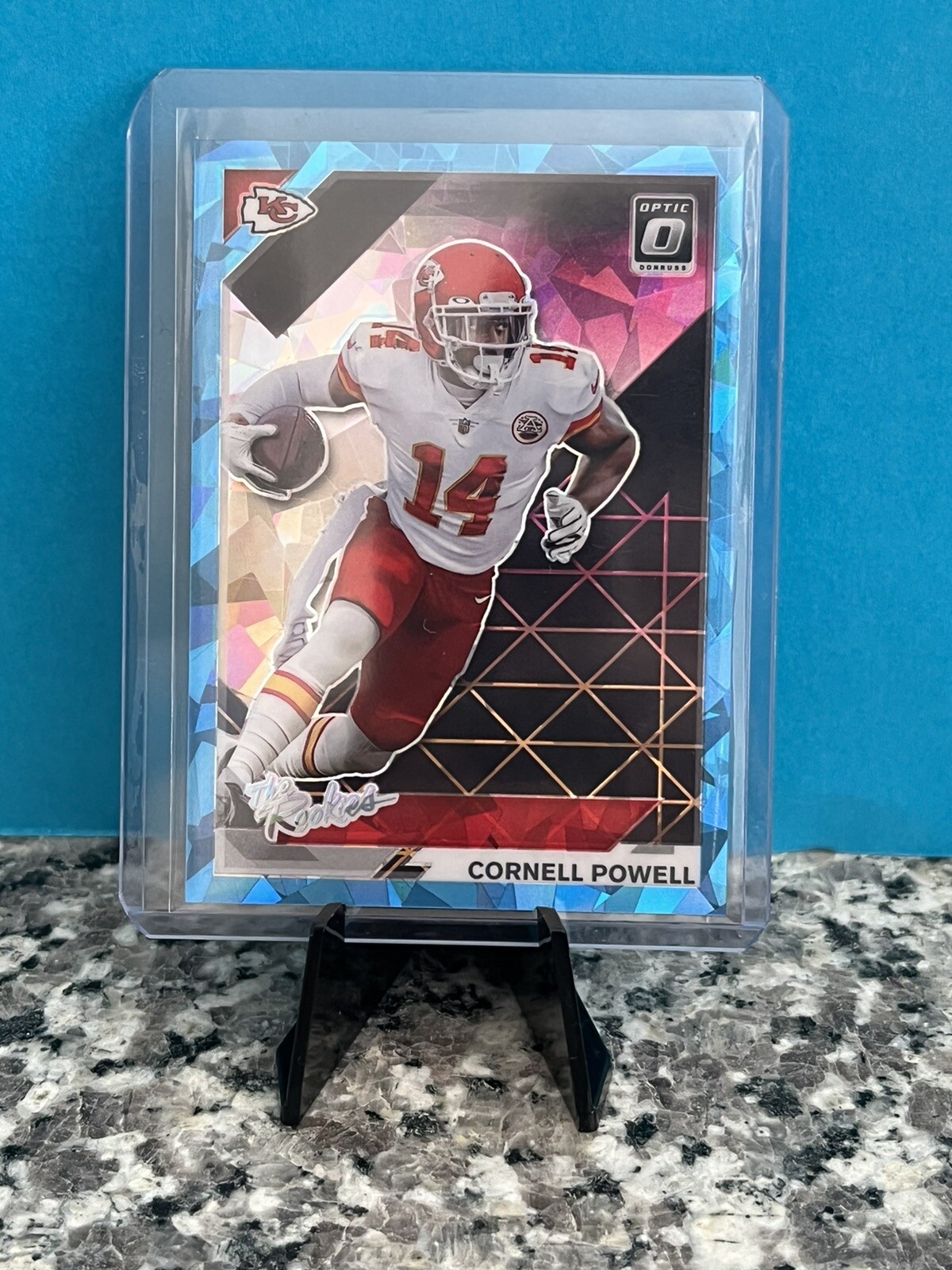 2021 panini donruss optic the rookies cornell powell blue cracked ice /15 🔥💎