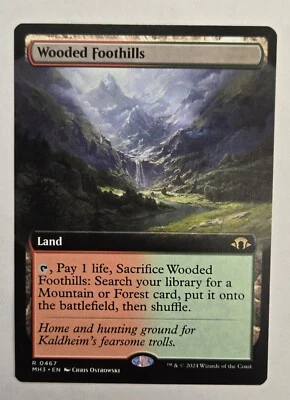 Wooded Foothills (Extended Art) - Modern Horizons 3 (MH3) Regular - Image 1 of 4