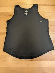 2X Maurice's Black Slub Jersey Knit Scoop Neck Tank Top Shirt 20 22 - Picture 1 of 5