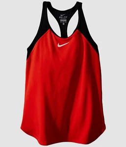 $44 Nike Kids Girls Red Slim Fit Racerback Court Slam Tennis Tank Top Sz XL - Picture 1 of 1