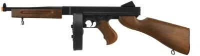 WELL FULL AUTO THOMPSON M1A1 ELECTRIC AEG 330 FPS RIFLE TOMMY Airsoft GUN ( W )