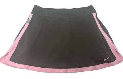 NEW NIKE [S] Women's DRI FIT Border Tennis/Golf/Sport Skort-Grey/Pink 405188-214 - Image 1 of 2