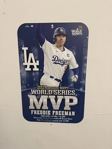 Freddie Freeman Los Angeles Dodgers 2024 World Series MVP Plastic Sign MLB 11x17 - Picture 1 of 1