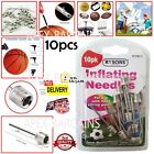 10x Football Pump Needle Set Air Pin Inflator Valve Adapter Rugby Soccer Sports
