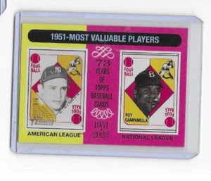 2024 Topps Heritage #189 1951 Most Valuable Players Yogi Berra Roy Campanella - Bild 1 von 2