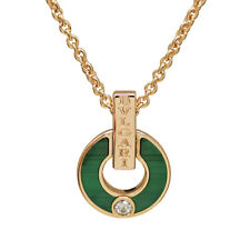 Bvlgari Bvlgari Openwork necklace 18k rose gold, malachite and diamond (103493)