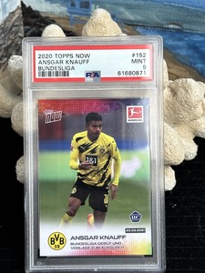 2020-21 Topps Now Bundesliga Online Exclusive German Ansgar Knauff PSA 9 GEM MT