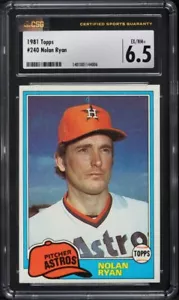 1981 TOPPS NOLAN RYAN #240 CSG 6.5 - Picture 1 of 2