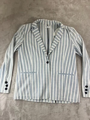 Camisa MARCO Para Mujer Blazer De Gran Tamaño Mediana Algodón Vestido A Rayas Foto 1 de 4