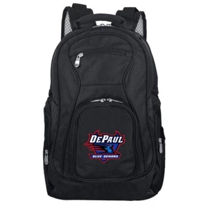 DePaul Blue Demons MOJO 19'' Laptop Travel Backpack - Black NEW - Picture 1 of 5