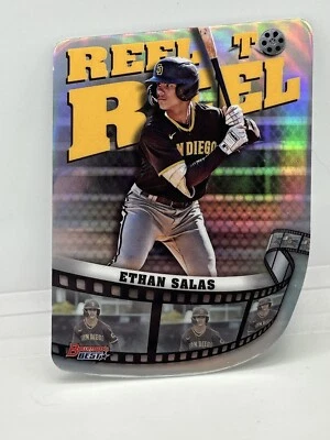 2023 Bowman's Best ETHAN SALAS Reel To Reel Die-Cuts #RR-24 San Diego Padres - Image 1 of 2