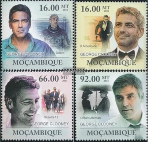 sellos Mosambik 2011 Mi 4519-4522 nuevo con goma original 2011 George Clooney - Imagen 1 de 1